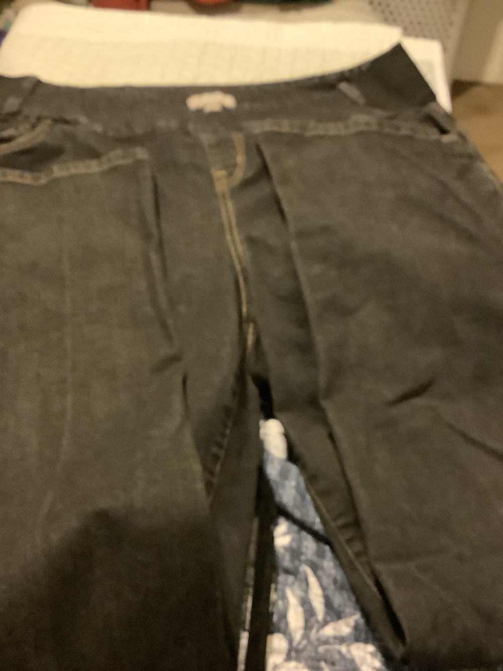 Woman Within Pull-on Jeans, Black Wash, Size 20 Tall